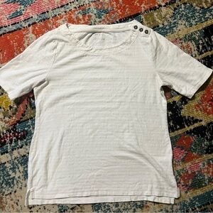 Talbots womens white blouse size S preloved 100-% cotton